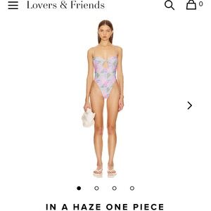 NWT Lovers + Friends Patchwork One Piece Swimsuit
